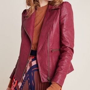 Anthropologie Petula Faux Leather Jacket
